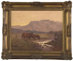 Allerley Glossop; Horses in a Mountainous Landscape