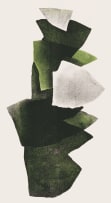 Wendy Vincent; Abstract Composition with Black and Green