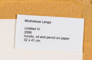 Moshekwa Langa; Untitled VI