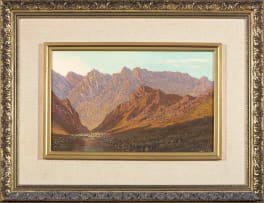 Tinus de Jongh; Mountainous Landscape