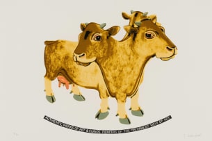 Joachim Schönfeldt; Untitled (Cow, Lioness, Peahen, Eagle)