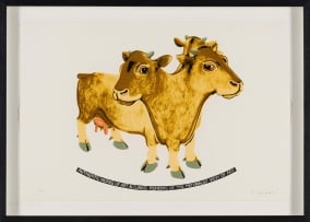 Joachim Schönfeldt; Untitled (Cow, Lioness, Peahen, Eagle)