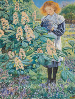 Sydney Carter; Girl in a Garden