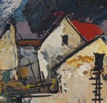 George Enslin; Cape Cottages under Stormy Skies