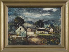George Enslin; Landscape with Cape Cottages