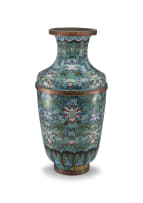 A Chinese cloisonné enamel vase, 20th century