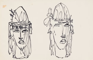 Alexis Preller; Florentine Heads, sketches