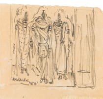 Alexis Preller; Three Women/Hieratic Women, tiny sketch
