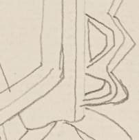 Alexis Preller; Dogon Figure, Mali, sketch