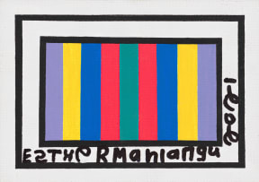 Esther Mahlangu; Composition with Stripes