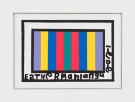 Esther Mahlangu; Composition with Stripes