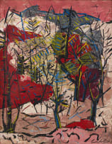 Gordon Vorster; Landscape with Trees