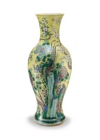 A Chinese famille-verte vase