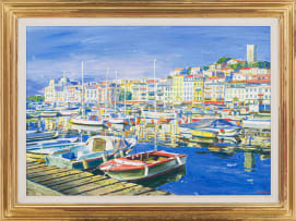 Gerhard Batha; View of Cannes Harbour