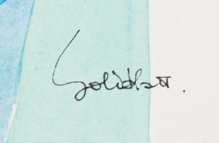 Sidney Goldblatt; Composition in Turquoise