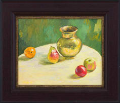 Walter Meyer; Still Life with Urn and Fruit