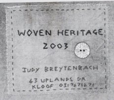 Judy Breytenbach; Woven Heritage