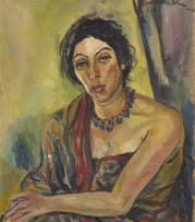 Irma Stern; Portrait of a Woman in a Sari: Roza