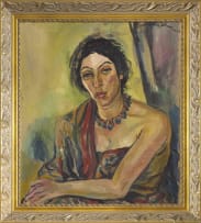 Irma Stern; Portrait of a Woman in a Sari: Roza