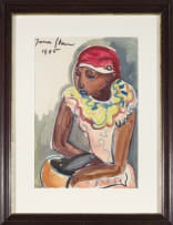 Irma Stern; Woman with Bowl and Fish