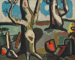 Erik Laubscher; Landscape with Trees