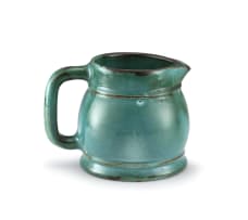 A Linnware green-glazed jug, 1950s