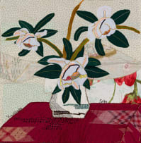 Keiskamma Art Project; White Flowers in a Vase