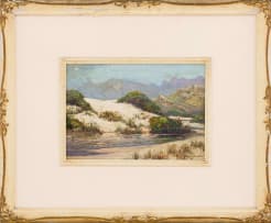 Hugo Naudé; Landscape with Sandy River Bank