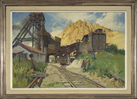 Terence Cuneo; Headgear and Miners, Crown Mines