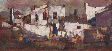 George Enslin; View of Clustered Houses