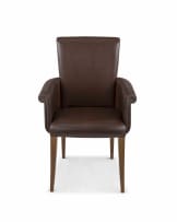 An Italian brown leather and ash Vittoria armchair designed by Poltrona Frau, 2000