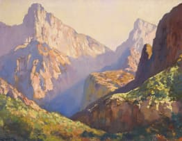 Edward Roworth; Sunlit Mountains