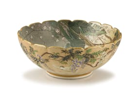 A Japanese Satsuma bowl, Kinkozan zo, Meiji period, 1868-1912