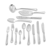 A Victorian 'Old English and Thread' pattern silver flatware service, various dates and makers, including Chawner & Co, London, 1839-1878