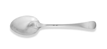 A Cape silver 'Old English' pattern basting spoon, Gerhardus Lotter, early 19th century