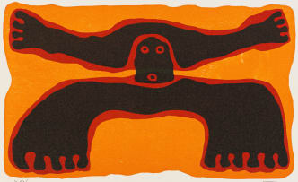 Wopko Jensma; Fantasy Figure in Brown and Orange