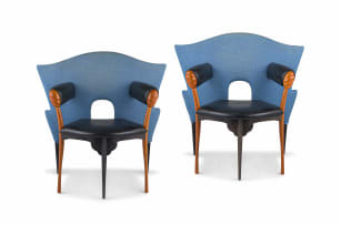 A pair of Prosim Sedni/ Papillon armchairs designed by Borek Sipek in 1987 for Driade