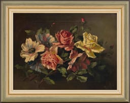 Tinus de Jongh; Still Life with Roses