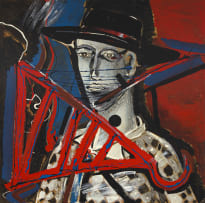 Christo Coetzee; Self Portrait with Hat