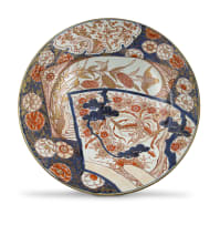 A large Japanese Imari charger, 18th century
