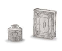 A Dutch silver comfit/spice box, maker's mark indistinct, 1833