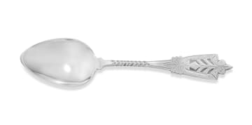 A Dutch silver christening spoon, 1925, .833 standard