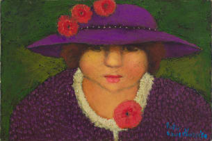 Pieter van der Westhuizen; Woman Wearing Purple