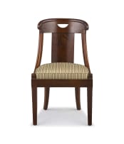 An Empire mahogany side chair