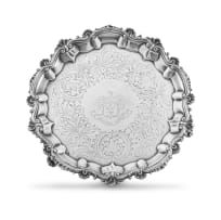 A Victorian silver salver, William Brown & William Nathaniel Somersall, London, 1841