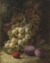 Oliver Clare; Still Life of Fruit and one of Flowers; two