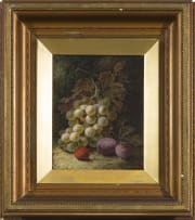 Oliver Clare; Still Life of Fruit and one of Flowers; two