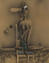 Paul Wunderlich; Seated Nude