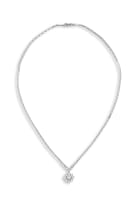 Diamond and 18ct white gold necklace