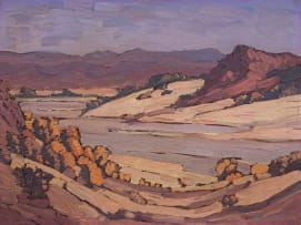 Jacob Hendrik Pierneef; Landscape with Riverbed